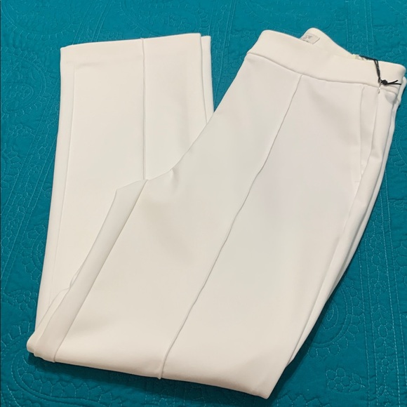 NWT Rachel Zoe Ivory Front Zip HiRise Kick Flare Slacks/Trousers/Pants Size 2 - Picture 5 of 15